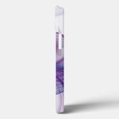 Coques Case-Mate iPhone Belle Initiales Abstraites Fractales Roses Moderne (Verso / Gauche)