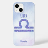 Coques Case-Mate iPhone Belle Libra Astrologie Signe Personnalisé Violet (Verso)