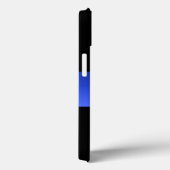 Coques Case-Mate iPhone Belle Ligne Bleue Mince Police Dégradé (Verso / Droite)