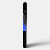 Coques Case-Mate iPhone Belle Ligne Bleue Mince Police Dégradé (Verso / Gauche)