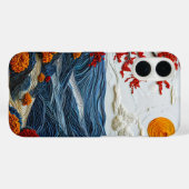 Coques Case-Mate iPhone Belle mer de papier art (Verso (horizontal))