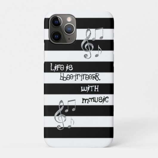 Coques Case-Mate iPhone Belle musique blanche cool (Dos)