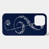 Coques Case-Mate iPhone Belle musique blanche cool (Verso (horizontal))