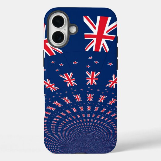 Coques Case-Mate iPhone Belle Nouvelle-Zélande Drapeau Art Design (Verso)