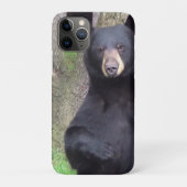 Coques Case-Mate iPhone Belle Ours Noir Profitant Snack (Dos)