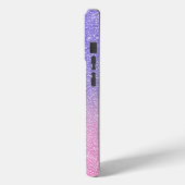Coques Case-Mate iPhone Belle Parties scintillant rose violet Ombre (Verso / Gauche)