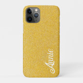 Coques Case-Mate iPhone Belle Parties scintillant Sparkly Cute Gold Faux N (Dos)