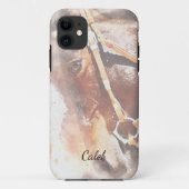 Coques Case-Mate iPhone Belle Personnaliser de cheval Nom (Dos)