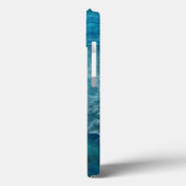 Coques Case-Mate iPhone Belle Pierre d'Agate Bleu Turquoise (Verso / Gauche)