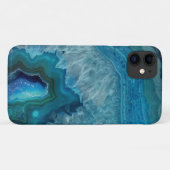 Coques Case-Mate iPhone Belle pierre d'âge bleue Turquoise (Dos (Horizontal))