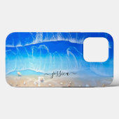 Coques Case-Mate iPhone Belle Plage Blue Ocean Waves Tropical Custom (Verso (horizontal))