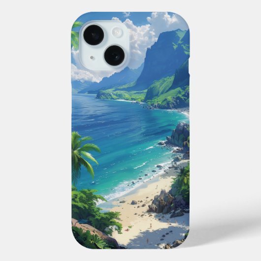 Coques Case-Mate iPhone Belle plage tropicale (Verso)