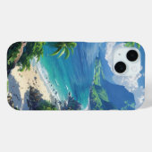 Coques Case-Mate iPhone Belle plage tropicale (Verso (horizontal))