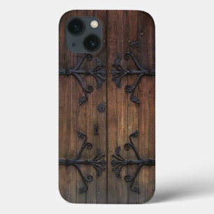 Etui iPhone 13 Belle porte en bois ancienne