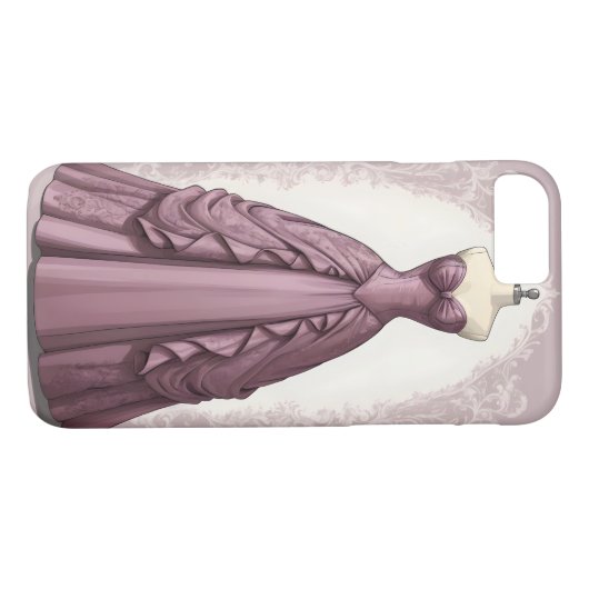 Coques Case-Mate iPhone Belle robe de ballon mauve (Dos (Horizontal))
