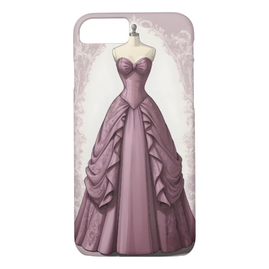 Coques Case-Mate iPhone Belle robe de ballon mauve (Dos)