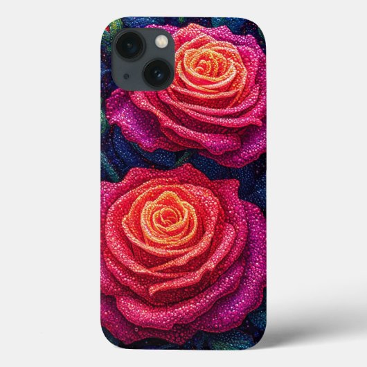 Coques Case-Mate iPhone Belle rose fleur cadeau esthétique romantique (Verso)