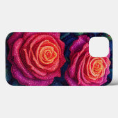 Coques Case-Mate iPhone Belle rose fleur cadeau esthétique romantique (Verso (horizontal))