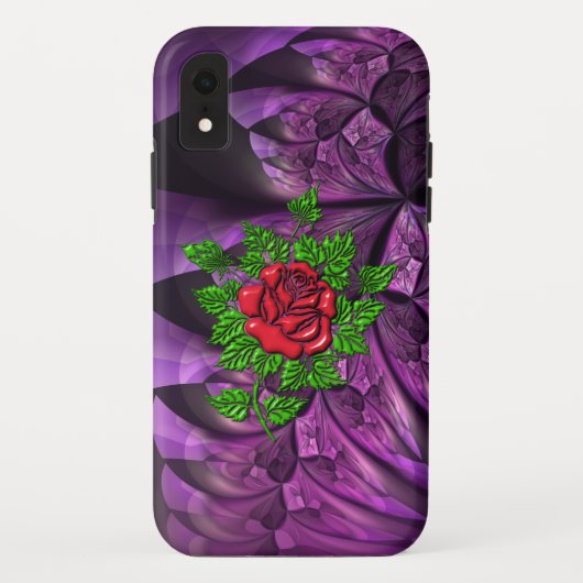 Coques Case-Mate iPhone Belle Rose Rouge Iconique (Dos)