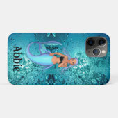 Coques Case-Mate iPhone Belle Sirène Sous Eau Personnalisée (Dos (Horizontal))