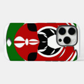 Coques Case-Mate iPhone Belle Tapisserie kenyane : Drapeau kényan Papillon (Verso (horizontal))