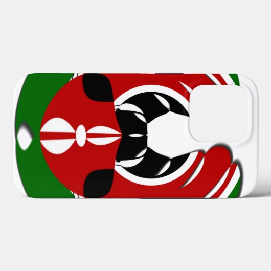 Coques Case-Mate iPhone Belle Tapisserie kenyane : Drapeau kényan Papillon (Verso (horizontal))