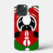 Coques Case-Mate iPhone Belle Tapisserie kenyane : Drapeau kényan Papillon (Verso)