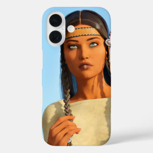 Coques iPhone 16 Belle tenue autochtone amérindienne