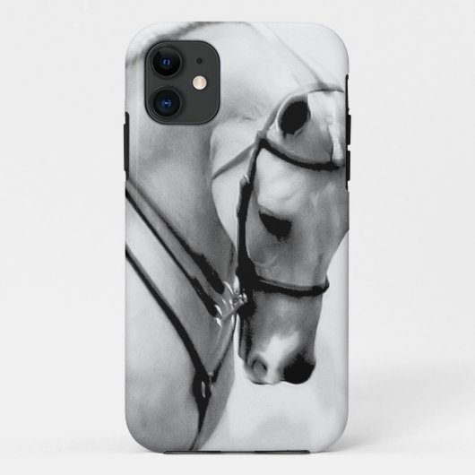 Coques Case-Mate iPhone Belle tête de cheval blanc (Dos)