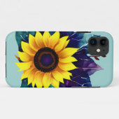 Coques Case-Mate iPhone Belle tournesol simple ouvert (Dos (Horizontal))
