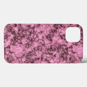 Coques Case-Mate iPhone Belle veine rose marbre clair foncé (Verso (horizontal))