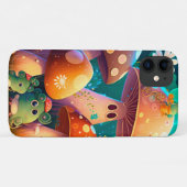 Coques Case-Mate iPhone Belles champignons de bébé vert (Dos (Horizontal))