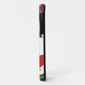 Coques Case-Mate iPhone Belles couleurs rouge, blanc, violet, vert texture (Dos/Gauche)