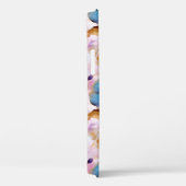 Coques Case-Mate iPhone Belles fleurs bleues Alcool Encre Pastel (Verso / Droite)