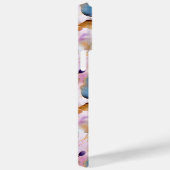 Coques Case-Mate iPhone Belles fleurs bleues Alcool Encre Pastel (Verso / Droite)