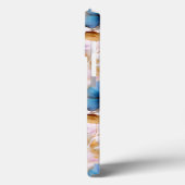 Coques Case-Mate iPhone Belles fleurs bleues Alcool Encre Pastel (Verso / Gauche)