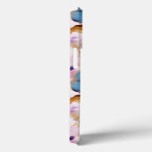 Coques Case-Mate iPhone Belles fleurs bleues Alcool Encre Pastel (Verso / Droite)