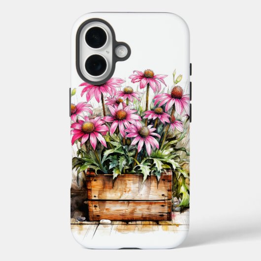 Coques Case-Mate iPhone Belles fleurs d'aster en fleurs (Verso)