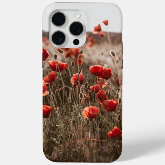 Coques Case-Mate iPhone belles fleurs de coquelicot (Verso)