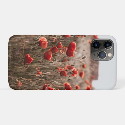 Coques Case-Mate iPhone belles fleurs de coquelicot (Dos (Horizontal))