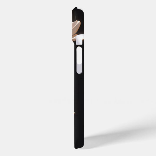 Coques Case-Mate iPhone Belles Fleurs Magnolia Sur Arrière - plan Noir (Verso / Gauche)