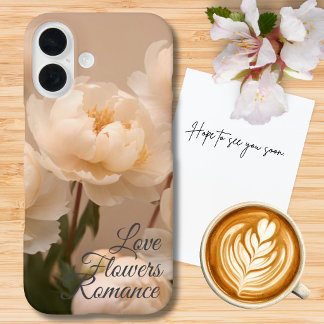 Coques iPhone 16 Belles fleurs romantiques photo pour elle