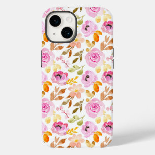 Coque Pour iPhone 14 Belles Fleurs Roses