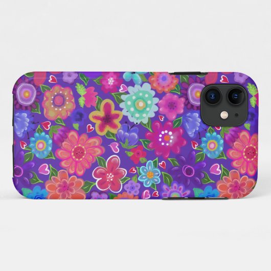 Coques Case-Mate iPhone Belles fleurs style Boho (Dos (Horizontal))