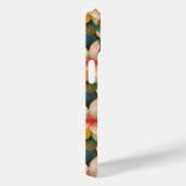 Coques Case-Mate iPhone Belles fleurs Turquoises, orange et blanches (Verso / Droite)