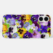 Coques Case-Mate iPhone Belles Pansies de Printemps (Verso (horizontal))