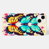Coques Case-Mate iPhone Belles papillons printaniers (Verso (horizontal))