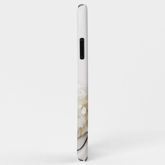 Coques Case-Mate iPhone Belles pivoines roses et hydrangées blanches (Dos/Droite)