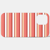 Coques Case-Mate iPhone Belles rayures blanches roses (Verso (horizontal))