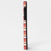 Coques Case-Mate iPhone Belles rayures blanches roses (Dos/Gauche)